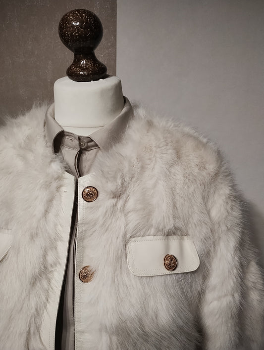 VESTE Fausse Fourrure renard