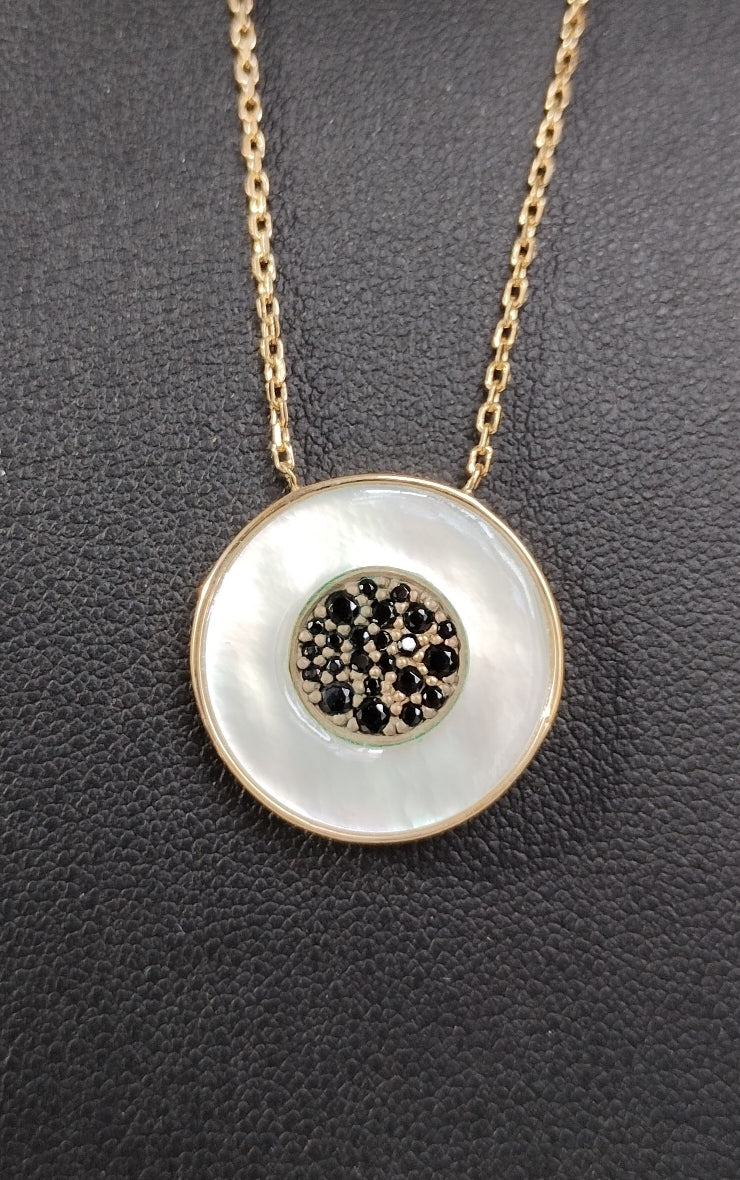 COLLIER PLAQUE OR 750 - 3 MICRONS