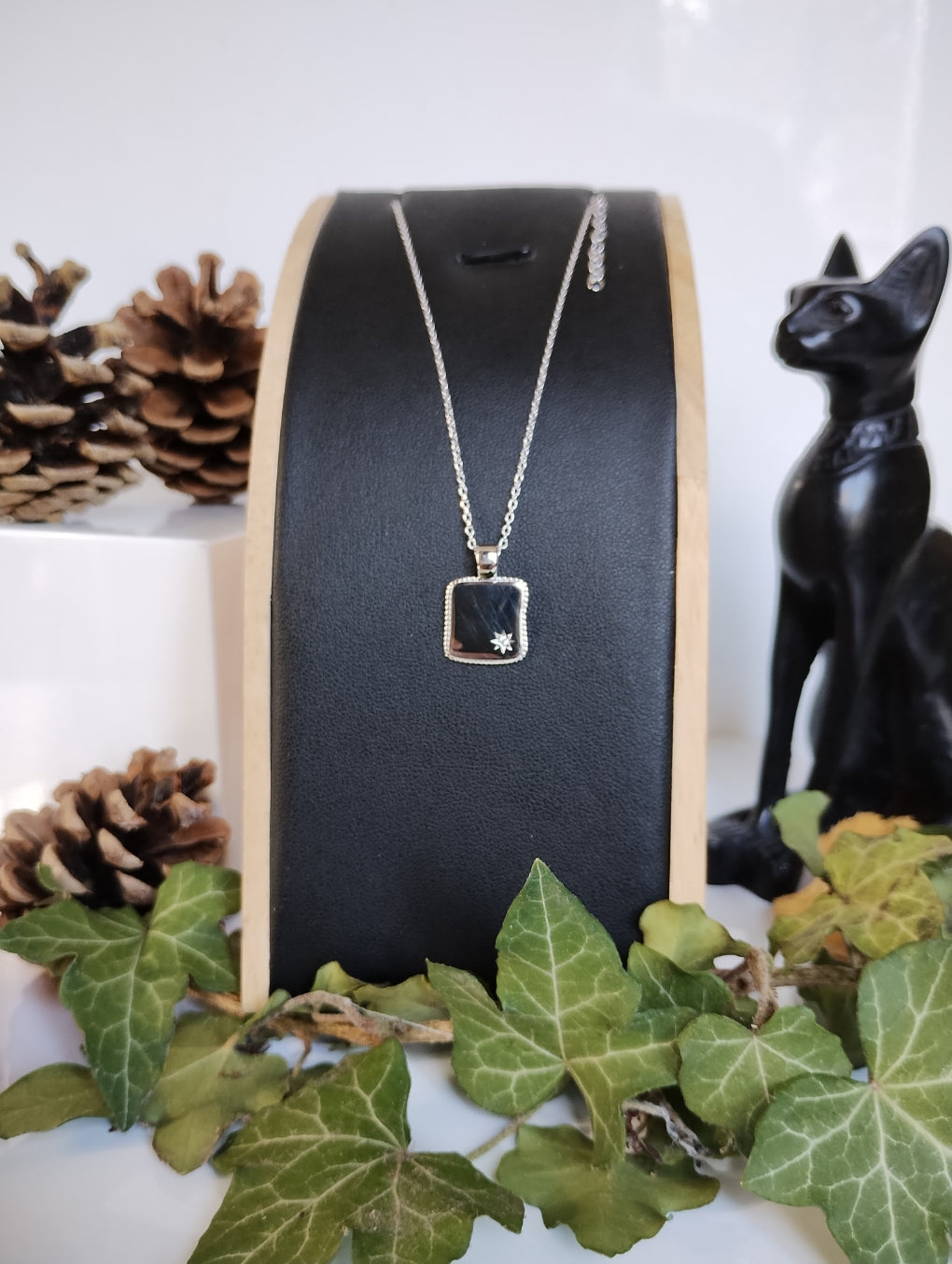 COLLIER ARGENT 925 RHODIE