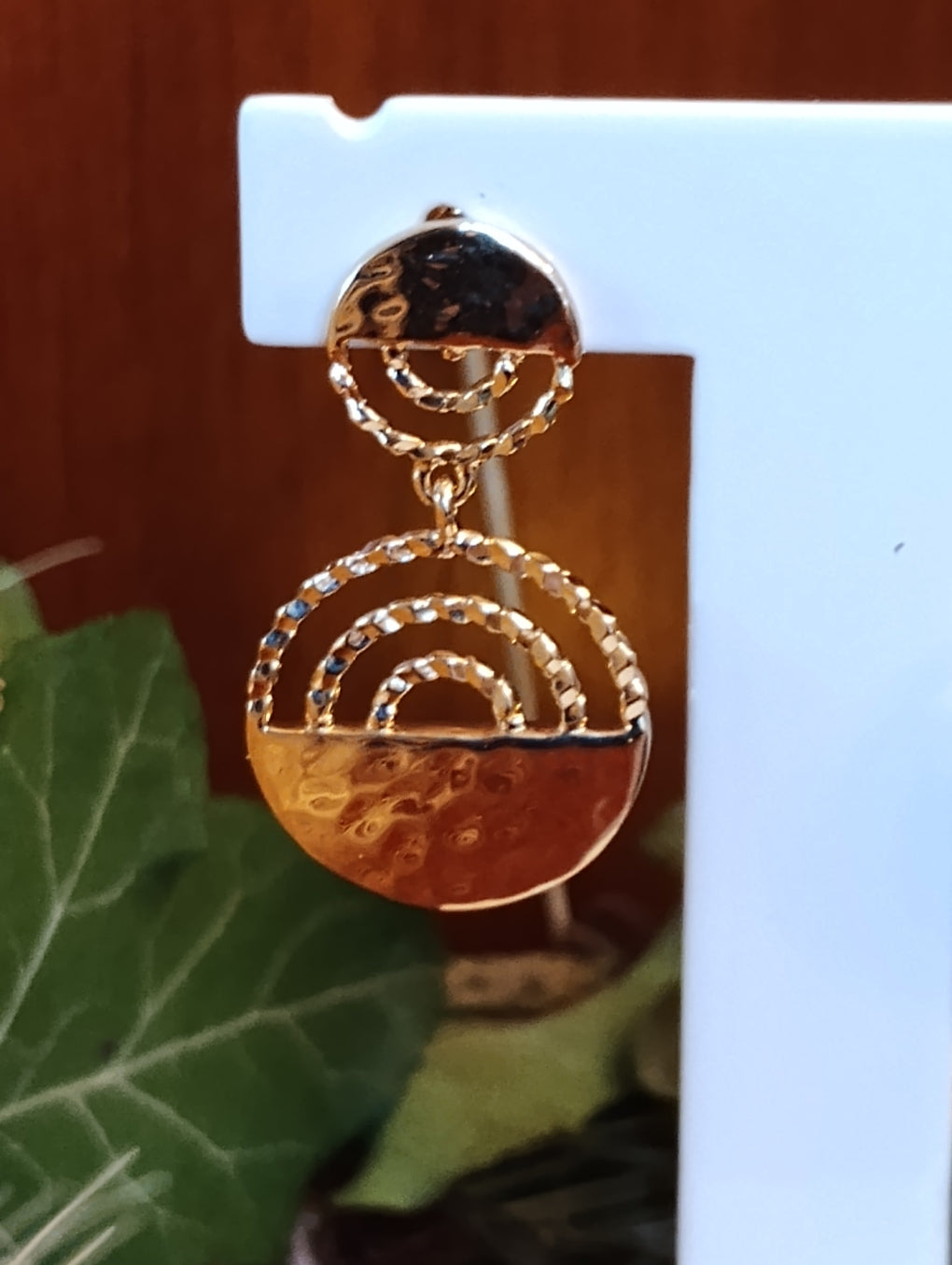 BOUCLES D'OREILLES - PLAQUE OR 750 3 microns