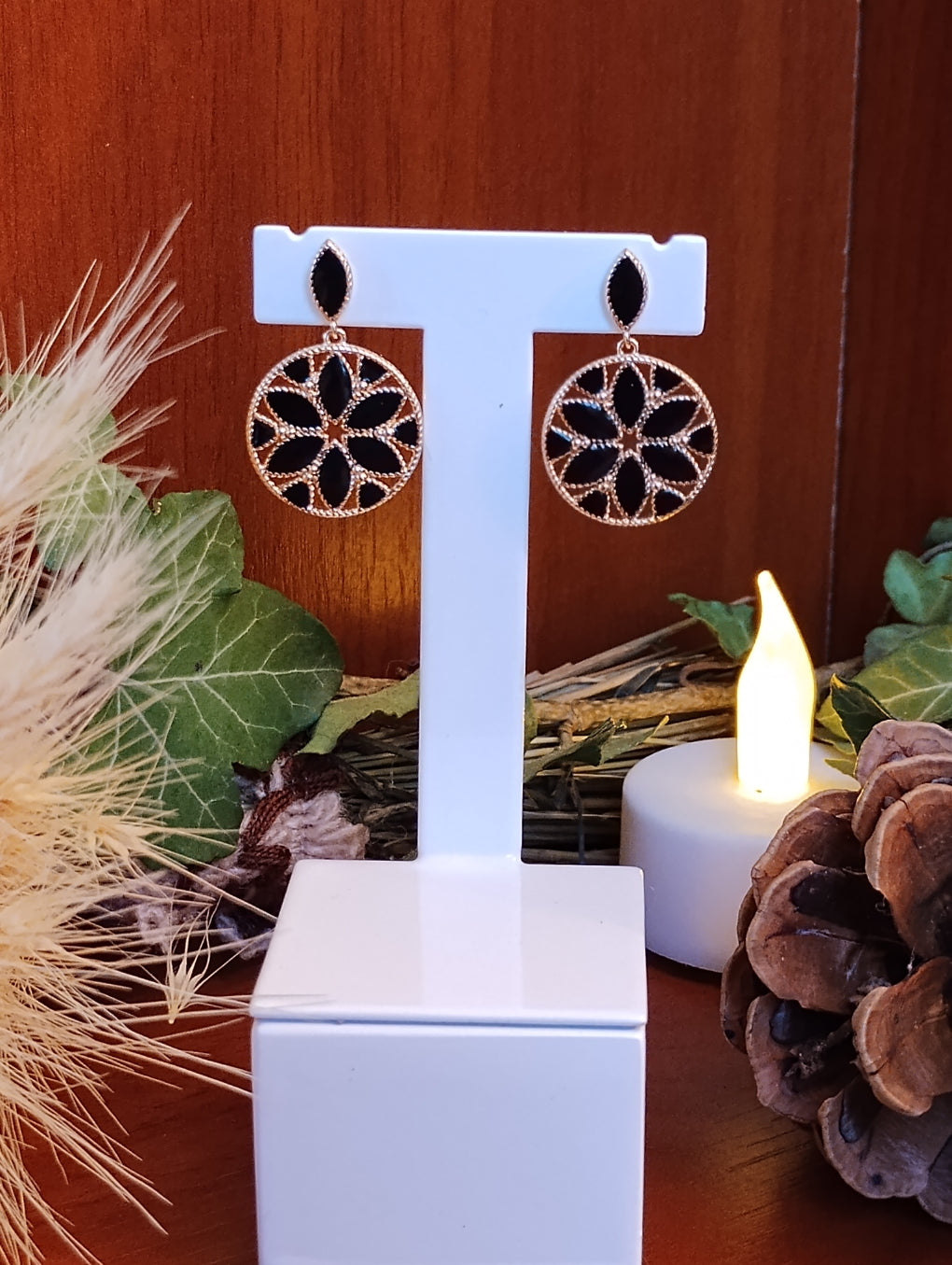 BOUCLES D'OREILLES - PLAQUE OR 750 3 microns