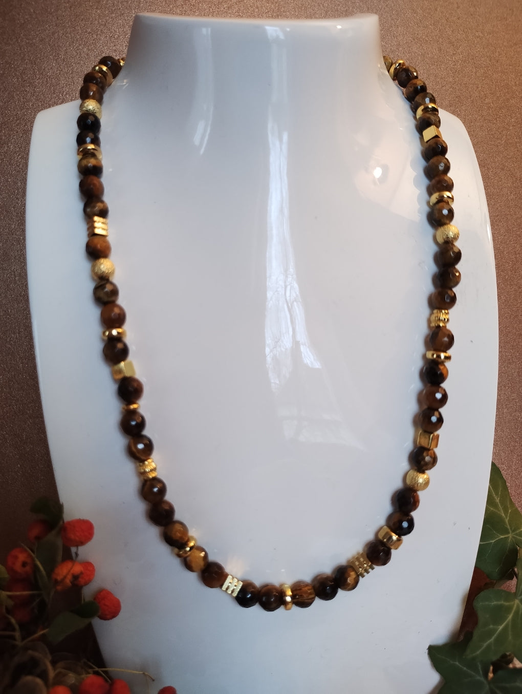 COLLIER PIERRES NATURELLES - création ICONIK - pièce unique