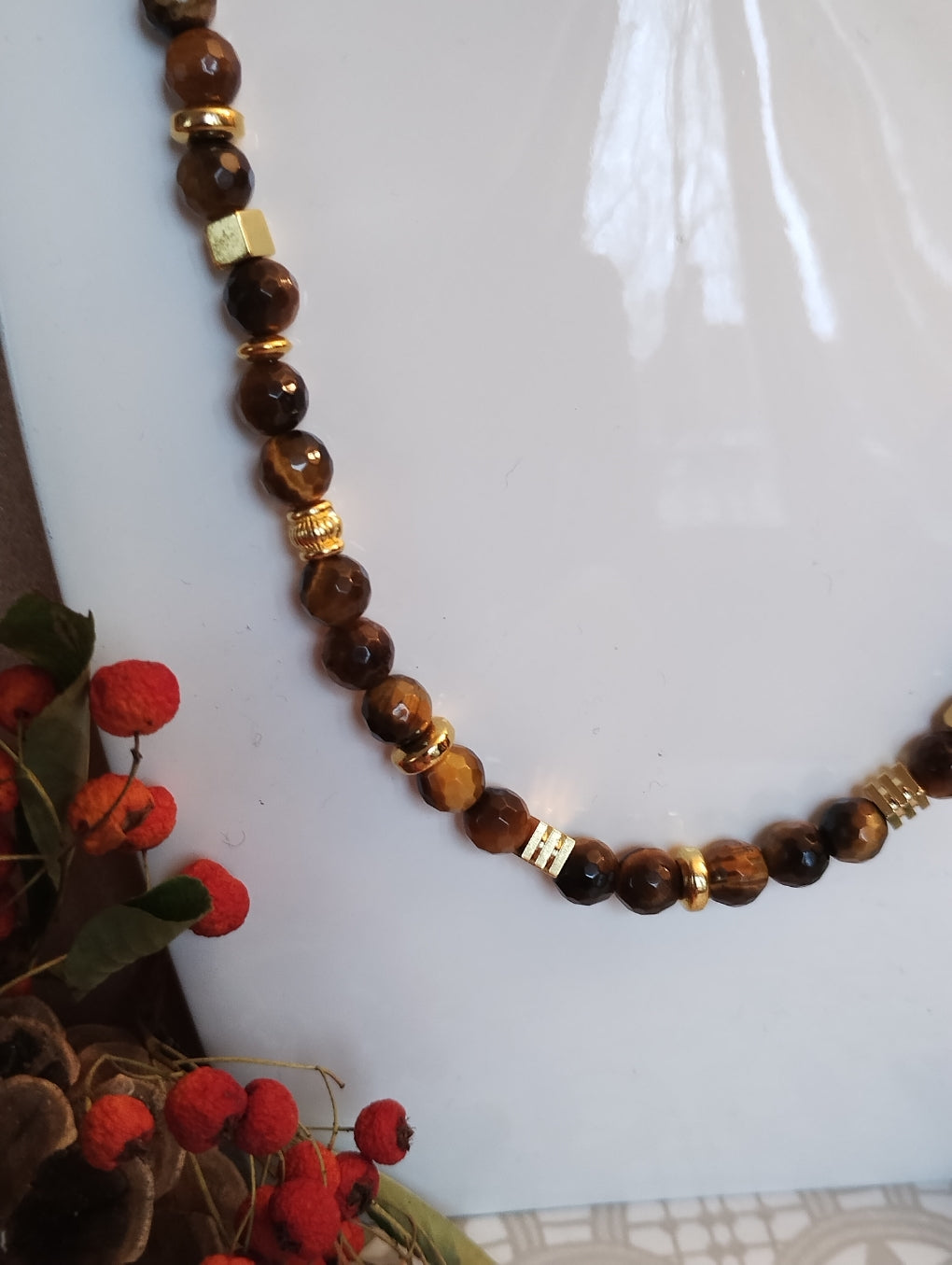 COLLIER PIERRES NATURELLES - création ICONIK - pièce unique