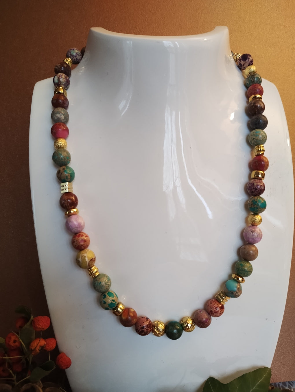 COLLIER PIERRES NATURELLES - création ICONIK - pièce unique